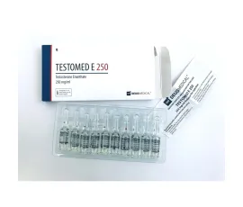 TESTOMED E 250 (TESTOSTERONE ENANTHATE) INJECTABLE STEROID IN AMPOULES