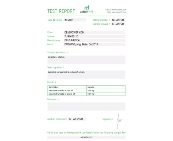 TURIMED 10 (TURINABOL) ORAL STEROID IN TABLETS